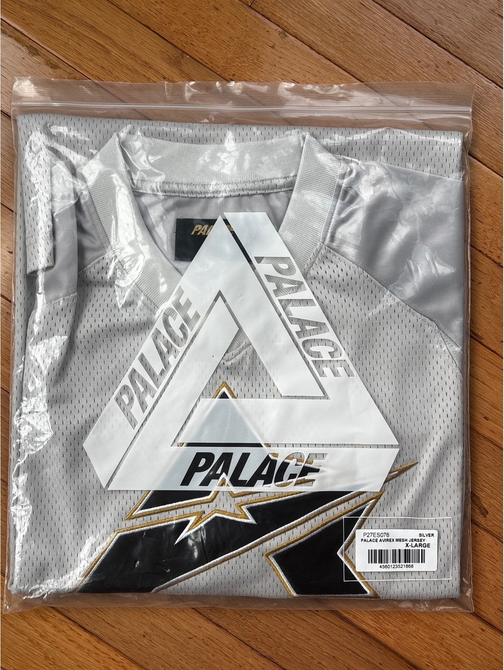 Palace Avirex Mesh Jersey Silver X-Large